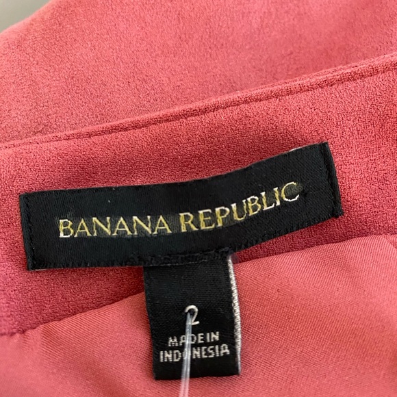 Banana republic rose vegan suede skirt NEW 2 - Picture 7 of 7